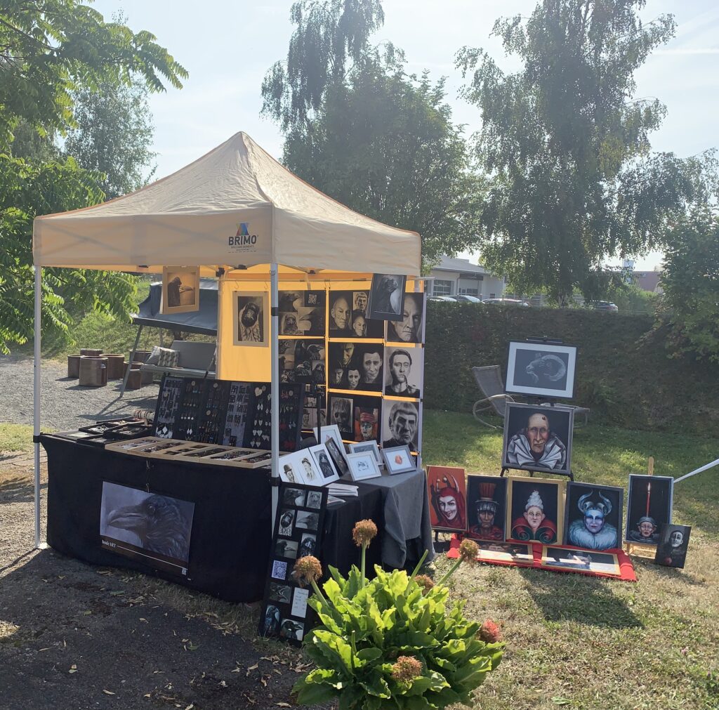 Stand zum Sommerfest in der Galerie SILO in Sömmerda