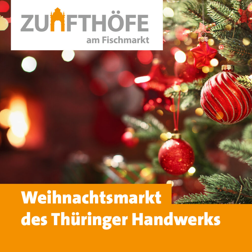 Flyer Bild für Weihnachtsmarkt des Thüringer Handwerks