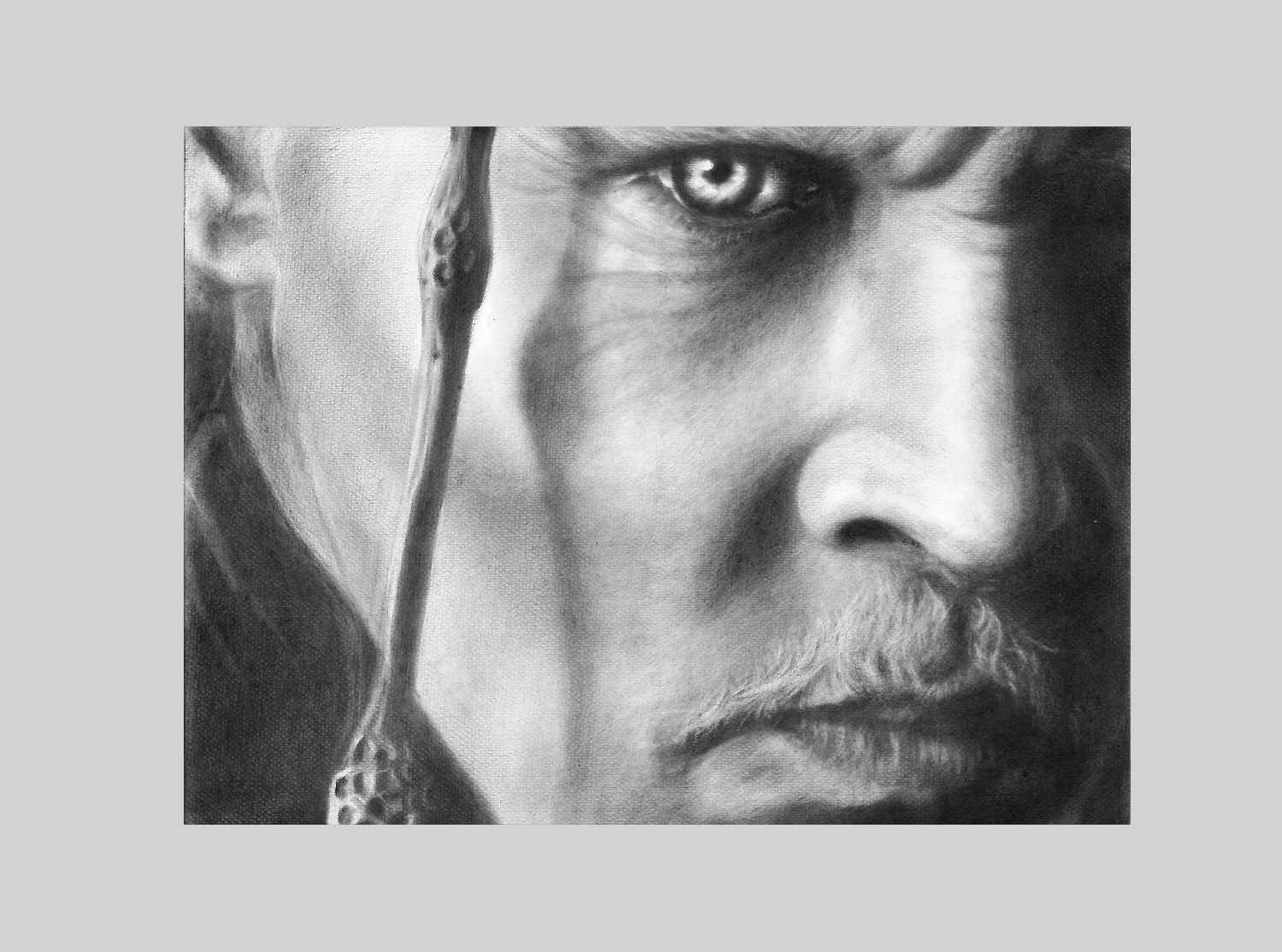 Fanart Drybrush-Zeichnung "Grindelwald"